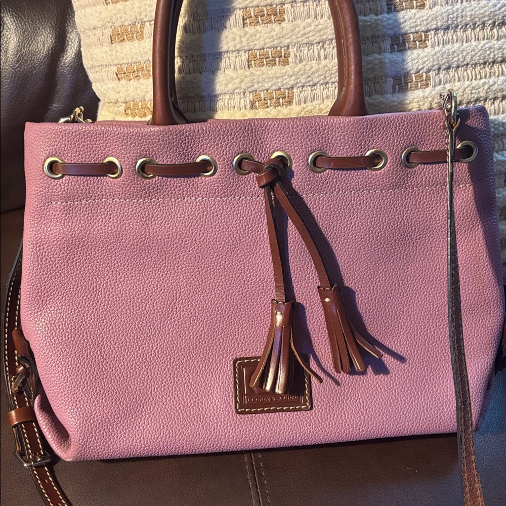 Dooney and Bourke Pebble Leather Lavender Cross-body Bag